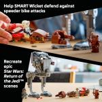 LEGO Star Wars SMART Play: AT-ST Attack on Endor Toy Building Set for Kids - Compatible Set with 2 SMART Tags and 3 Minifigures - Gift for Boys, Girls and Fans Ages 8+ - 75424