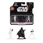Jada Star Wars Nano Metalfigs 3-Pack – Darth Vader with Stormtroopers Die-Cast Figures – 1.65” Scale Collectibles Toys