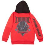 STAR WARS Boys Matching Sets Pullover Hoodie and Jogger Fleece Set for Boys 2 Piece Bundle with Darth Vader Graphic Print Sweatpants Set for Kids (Red and Black Size 5/6)