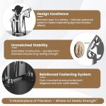 Maozyiltle Master Yoda Force Metal Bookend, Black Metal Bookend,Double-Sided Yoda Pattern, Creative Gift for Star War Lovers,Decor for Home, Office & Kids Room (Master)