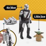 STAR WARS Epic Hero Series The Mandalorian's N-1 Starfighter Ship, 4-Inch Scale Grogu & Mandalorian Action Figures, Toys for Boys & Girls Ages 4+