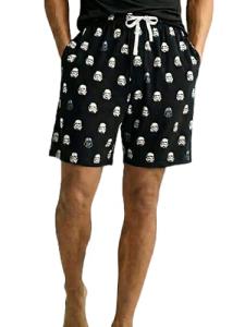 Disney Mens Star Wars Lounge Pajama Shorts (Stormtrooper Black, 2XL)