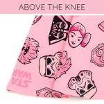 STAR WARS Toddler Girls French Terry Skater Dress Pink 4T