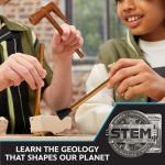 STAR WARS The Armorer Gemstone Dig, Reveal 8 Real Gemstones Inside The Armorer's Helmet, Including Amethyst, Quartz, Red Agate, Toys, Science Kits for Kids Age 8-12, Excavation Toys