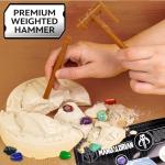 STAR WARS The Armorer Gemstone Dig, Reveal 8 Real Gemstones Inside The Armorer's Helmet, Including Amethyst, Quartz, Red Agate, Toys, Science Kits for Kids Age 8-12, Excavation Toys