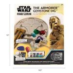 STAR WARS The Armorer Gemstone Dig, Reveal 8 Real Gemstones Inside The Armorer's Helmet, Including Amethyst, Quartz, Red Agate, Toys, Science Kits for Kids Age 8-12, Excavation Toys