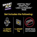 LEGO Star Wars SMART Play: Luke’s Landspeeder - Building Toy for Action Play - Compatible Set with a SMART Tag and 2 Minifigures - Gift for Boys, Girls and Kids Ages 6+ - 75420