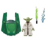 STAR WARS Epic World of Action Master Yoda, 4-Inch Scale Action Figure, Ship & 2 Accessories, Toys for Boys & Girls Ages 4+