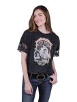 STAR WARS Womens T-Shirt Mineral Washed Gray Small