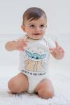 STAR WARS Yoda R2-D2 Chewbacca Infant Baby Boys 3 Pack Bodysuits White/Gray/Yellow 18 Months