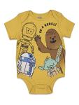 STAR WARS Yoda R2-D2 Chewbacca Infant Baby Boys 3 Pack Bodysuits White/Gray/Yellow 18 Months