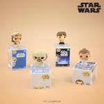 Funko Bitty Pop! Star Wars - Leia, Snowtrooper, Boba Fett, & A Surprise Mystery Figure - 0.9 Inch (2.2 Cm) Collectable - Stackable Display Shelf Included - Gift Idea - Party Bags - Cake Topper