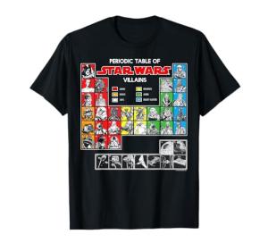 Star Wars Periodic Table Of Villains T-Shirt