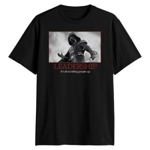 Star Wars Darth Vader Leadership Motivational Poster Mens T-Shirt(BLK26,Large)