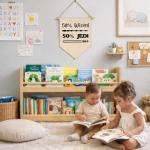 50% Wizard 50% Jedi-Canvas Hanging Pennant Banner Flag Wall Sign Decor Gift for Baby Kids Boy Nursery,Kids Room Playroom Decor-Star Quotes Wars Gift