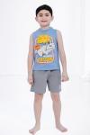 STAR WARS Millennium Falcon Little Boys Tank Top and Shorts Outfit Set Blue/Gray 7-8