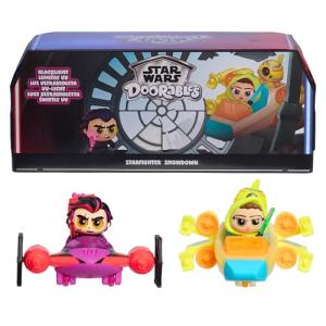 Star Wars™ Doorables Starfighter Showdown Light-Up Display, Exclusive Rey & Kylo Ren 1.5” Collectible Mini Figures, Star Wars: The Rise of Skywalker, Kids Toy for Boys & Girls Ages 5 and Up