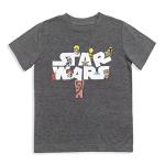 STAR WARS The Mandalorian The Child X-Wing Chewbacca Little Boys 3 Pack T-Shirts Gray/Blue/White 7-8
