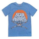 STAR WARS The Mandalorian The Child X-Wing Chewbacca Little Boys 3 Pack T-Shirts Gray/Blue/White 7-8