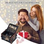 JKJYSJ Star Wars Music Box - Hand Crank Engraved Vintage Wooden Music Box Gifts for Birthday,Christmas,Valentine's Day,Thanksgiving Days. (Star Wars)