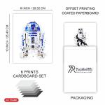 PurpleheARTs StarWars Wandkunst - Set mit 6 ungerahmt Posterdrucken (20.3x25.4 cm) fr Jungenzimmer - StarWars Wanddekoration