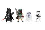 Jada Star Wars Metalfigs 4-Pack – Darth Vader, Stormtrooper, R2-D2, Boba Fett (Classic) Die-Cast Figures 2.5” Scale – Stylized Display Set Toys