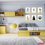 PurpleheARTs StarWars Wandkunst - Set mit 6 ungerahmt Posterdrucken (20.3x25.4 cm) fr Jungenzimmer - StarWars Wanddekoration