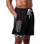 Star Wars Episode IV A New Hope Stormtrooper Helmets Men's Black Gym Pajama Shorts-XL