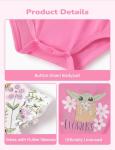Disney STAR WARS Baby Girls Button Bodysuit and Round Neck Ruffle Sleeve Dress Clothes Outfit Set for Infant Pink 12-18 Months