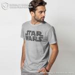 Star Wars Men's Simplest Logo Graphic Tee, ATHLETIC HEATHER, LARGE