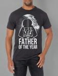 Star Wars Men's Darth Vader Space Father T-Shirt Black, Large