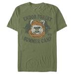 STAR WARS Men's Endor Camp T-Shirt, Military Green, X-Large