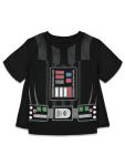 STAR WARS Darth Vader Toddler Boys Costume T-Shirt Shorts and Cape 3 Piece Black 3T