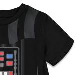 STAR WARS Darth Vader Toddler Boys Costume T-Shirt Shorts and Cape 3 Piece Black 3T