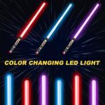 AuntyFey 2 Pack Light Up Saber, Light Up Saber for Kids, Retractable Light Up Sword Kid Set,Toy Light Sword for Kids Boy 3-8, Dual Light Up Sabers for Kids Adults, Light Savers Party Toy