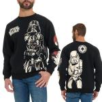 STAR WARS Men’s Darth Vader Stormtrooper Split Fleece Sweatshirt with Embroidery Black