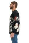 STAR WARS Men’s Darth Vader Stormtrooper Split Fleece Sweatshirt with Embroidery Black