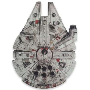 Disney Star Wars Millennium Falcon Aerial View Embossed Metal Sign - Vintage Millennium Falcon Wall Decor for Home