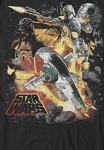 STAR WARS mens Force Hunter Graphic T-shirt T Shirt, Black, Large US