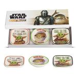 Disney Star Wars Grogu Trinket Dish Set - Ring Jewelry Tray - Mini Ceramic Trinket Trays, 3-Piece Trinket Holder Gift Set