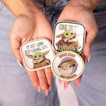 Disney Star Wars Grogu Trinket Dish Set - Ring Jewelry Tray - Mini Ceramic Trinket Trays, 3-Piece Trinket Holder Gift Set