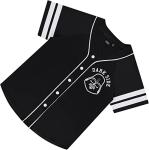 STAR WARS Ladies Baseball Jersey - Darth Vader, Luke Skywalker and Baby Yoda Mesh Button Down Baseball Jersey (Black, X-Large)