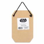 Disney Star Wars May the Force Be With You Millennium Falcon Hanging Wood Wall Decor - Classic Star Wars Sign for Home