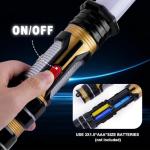 AuntyFey 2 Pack Light Up Saber, Light Up Saber for Kids, Retractable Light Up Sword Kid Set,Toy Light Sword for Kids Boy 3-8, Dual Light Up Sabers for Kids Adults, Light Savers Party Toy