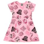 STAR WARS Little Girls French Terry Skater Dress Pink 5