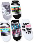 STAR WARS Star Wars Women's 5 Pack No Show Socks, Multi, 9-11 (681307)
