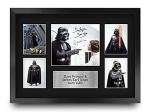 HWC Trading Dave Prowse & James Earl Jones Star Wars Darth Vader 16 x 12 inch (A3) Printed Gifts Signed Autograph Presentation Display for Movie Memorabilia Fans - 16" x 12" Framed