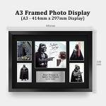 HWC Trading Dave Prowse & James Earl Jones Star Wars Darth Vader 16 x 12 inch (A3) Printed Gifts Signed Autograph Presentation Display for Movie Memorabilia Fans - 16" x 12" Framed