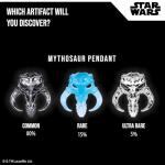 FANDROP - Star Wars: The Mandalorian™ - The Mandalorian & Grogu vs Dark Troopers, Displayable Diorama, Artifacts & Scene Marker to Enhance Collection, 4 Star Wars FANDROPS to Collect