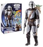 STAR WARS The Mandalorian & Grogu Bounty Blaster, 11-Inch Action Figure with Sound Effects, Interactive Toys for Boys & Girls Ages 4+